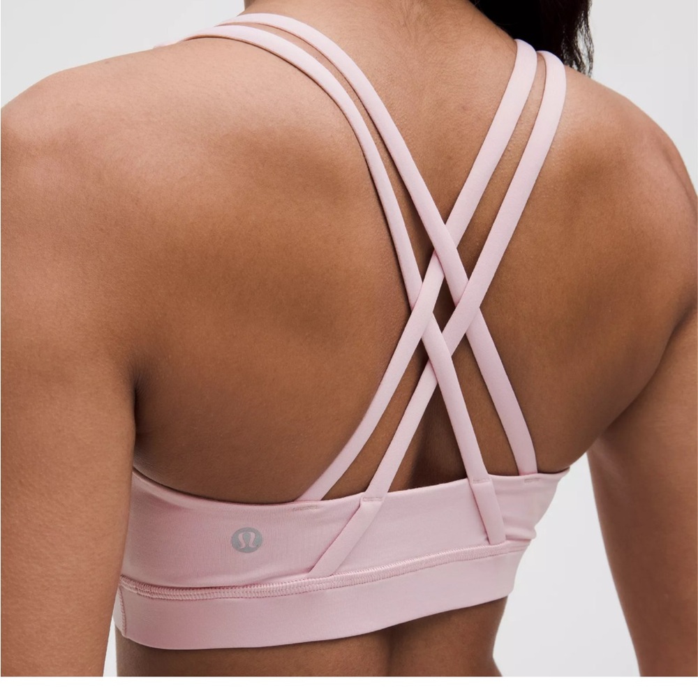lululemon Energy  Pink Sports Bra New without tags size 14 C/D cup NEVER WORN